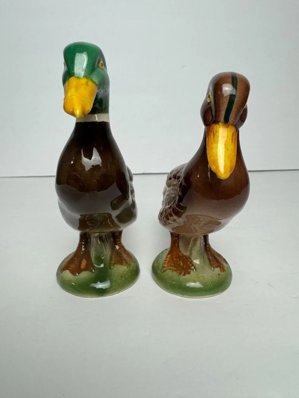 Vintage THAMES  Set of 2 Mallard Duck Ceramic Glazed Collectible Hunting